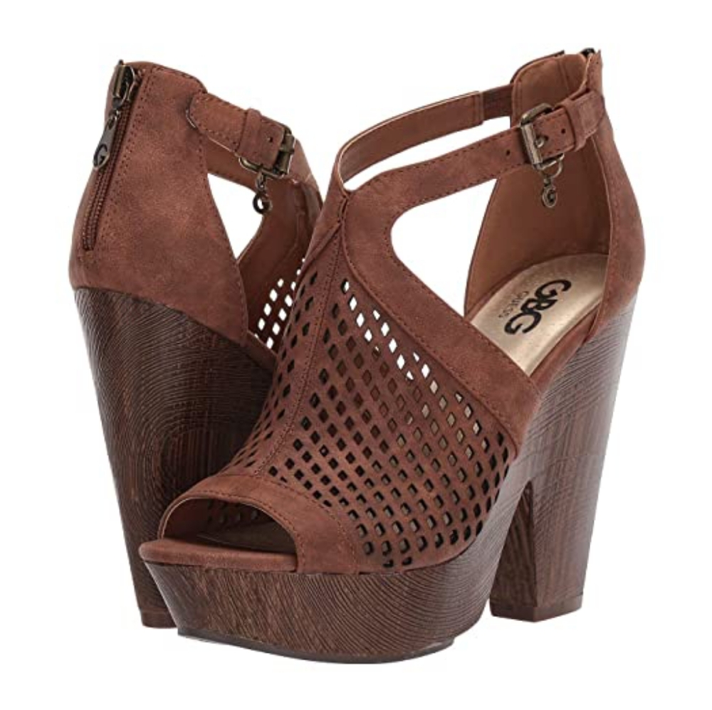 NWOT Shelli Peep Toe Platform Sandal